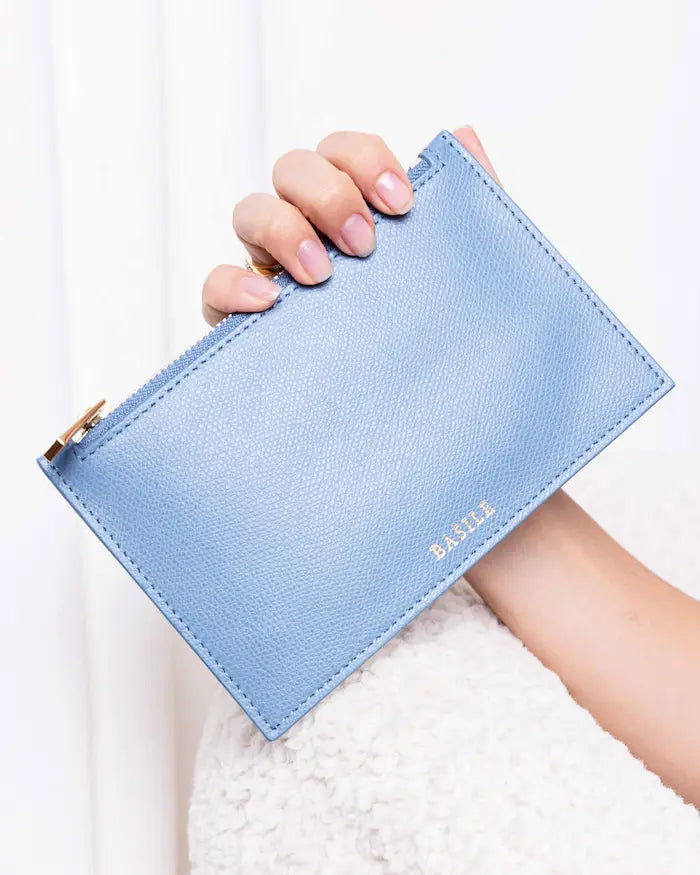 La Pochette Apollon - Bleu Grainé